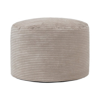 icon Milano Beanbag Footstool Corduroy Natural Beige - image 1