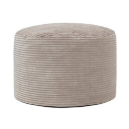 icon Milano Beanbag Footstool Corduroy Natural Beige