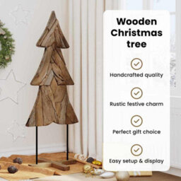 Vidaxl Christmas Tree With Stand Brown 150 Cm Solid Teak Wood - thumbnail 7