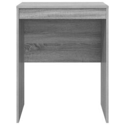 Berkfield Writing Desk Grey Sonoma Particle Board 60 X 50 X 76 Cm Simple - thumbnail 4