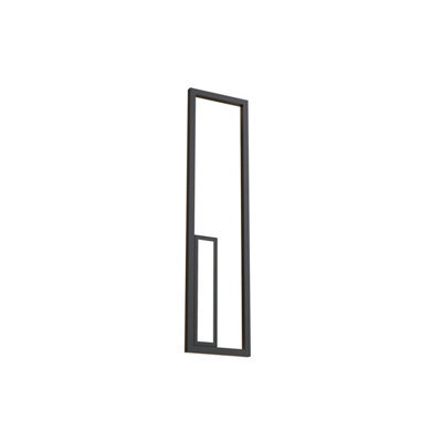 Luminosa Lighting Luminosa Boutique Rectangle Wall Lamp, 40W Led, 3000K, 2250Lm, Black, 3Yrs Warranty - image 1
