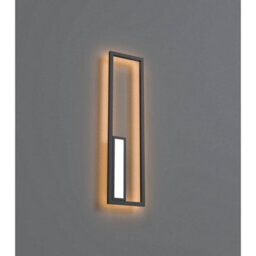 Luminosa Lighting Luminosa Boutique Rectangle Wall Lamp, 40W Led, 3000K, 2250Lm, Black, 3Yrs Warranty - thumbnail 2