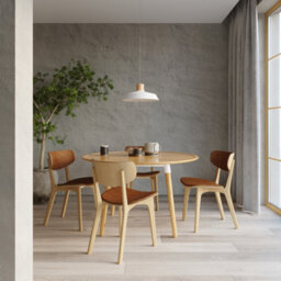 Luminosa Lighting Luminosa 1 Light Dome Ceiling Pendant White, Natural Wood, E27 - thumbnail 6
