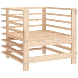 Garden Chairs With Cushions 2 Pcs Solid Wood Pine - thumbnail 7