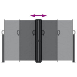Walplus Retractable Side Awning Garden Sun Shade Canopy Gazebo For Back Door, Porch, Patio Black 140X600 Cm - thumbnail 5