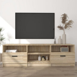 Walplus Tv Cabinet Sonoma Oak 150X33.5X45 Cm Engineered Wood - thumbnail 1