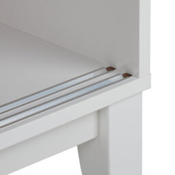 Beliani Glass Display Cabinet Rumson 80 Cm White - thumbnail 9