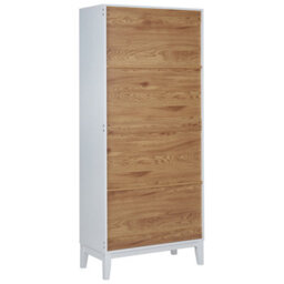 Beliani Glass Display Cabinet Rumson 80 Cm White - thumbnail 7