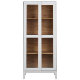 Beliani Glass Display Cabinet Rumson 80 Cm White - thumbnail 6