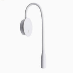 Amorly Bedside Reading Wall Light Adjustable Hose Wall Lamp With Switch 360 Rotating Wall Sconce 3W - 4000K Bedroom Wall Lamps,white - thumbnail 2