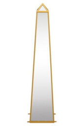 Mirroroutlet The Obelisk Gold Metal Edged Mirrored Ornament 120Cm X 25Cm X 25Cm - thumbnail 2