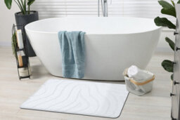 RugsX Bathroom Rug Supreme Waves, Non-Slip, Soft - White   50X80 Cm - thumbnail 3