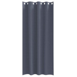 Walplus Curtains With Curtains 2 Pcs Anthracite Polyester - thumbnail 4