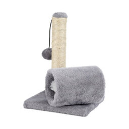 Living And Home Sisal Pet Kitten Activity Play Center Cat Scratching Post With Toys And Tunnel - thumbnail 2