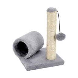 Living And Home Sisal Pet Kitten Activity Play Center Cat Scratching Post With Toys And Tunnel - thumbnail 3