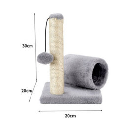 Living And Home Sisal Pet Kitten Activity Play Center Cat Scratching Post With Toys And Tunnel - thumbnail 5