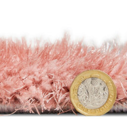 Grey Pink Modern Shaggy Geometric Rug For Dining Room-120Cm X 170Cm - thumbnail 4