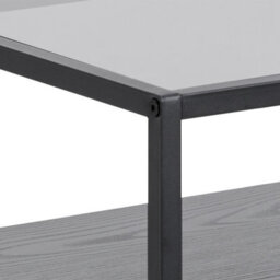 Furniture To Go Randolf Bedside Table In Black With Smoked Glass - thumbnail 8