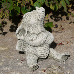 Burgess Naughty Dragon Stone Statue Mythical Chinese Outdoor Garden Ornament Decoration Celtic Handmade British Sculpture