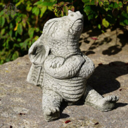 Burgess Naughty Dragon Stone Statue Mythical Chinese Outdoor Garden Ornament Decoration Celtic Handmade British Sculpture - thumbnail 2