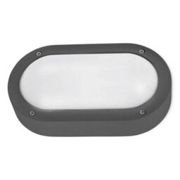 Luminosa Lighting Luminosa Basic Outdoor Flush Wall Light Urban Grey 1X E27 22Cm 0Lm Ip65
