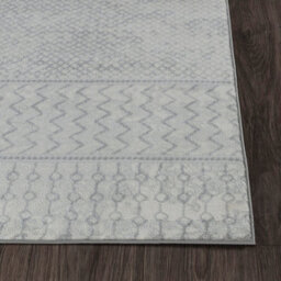 Livabliss Monaco-Geometric Grey Ivory Living Dining Bedroom Rug 130 X 180 Cm Easy Care, Non Shedding - thumbnail 5