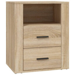 Berkfield Bedside Cabinet Sonoma Oak 50X36X60 Cm Engineered Wood - thumbnail 2