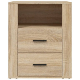 Berkfield Bedside Cabinet Sonoma Oak 50X36X60 Cm Engineered Wood - thumbnail 6