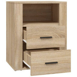 Berkfield Bedside Cabinet Sonoma Oak 50X36X60 Cm Engineered Wood - thumbnail 7