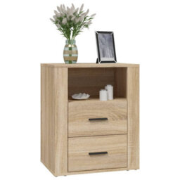Berkfield Bedside Cabinet Sonoma Oak 50X36X60 Cm Engineered Wood - thumbnail 4