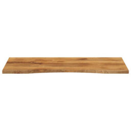 Berkfield Desk Top With Curve 120X60X2.5 Cm Solid Wood Rough Mango - thumbnail 3