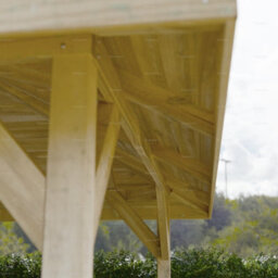 Hipped Wooden Gazebo, 9X9Ft (2.7X2.7M) - Pressure Treated, Chunky Posts & Free Felt Shingles - thumbnail 3