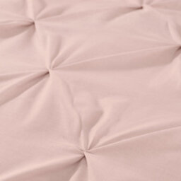 Serene Lara Luxury Rose Pink Ruched Duvet Cover Set - thumbnail 3