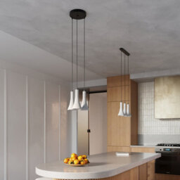 Luminosa Lighting Luminosa Rea Modern Cluster Pendant Ceiling Light Concrete 3X E14 - thumbnail 7