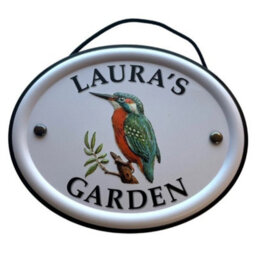 Mulberry Studios Decorative Bird Garden Sign - Laura's Garden