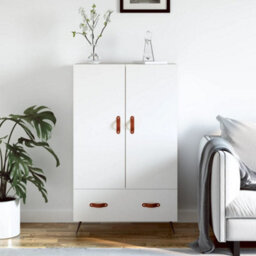 Berkfield Highboard White 69.5X31X115 Cm Engineered Wood - thumbnail 1