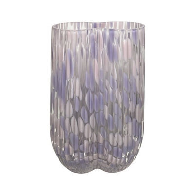 Straits Large Textured Mood Pink Glass Flower Vase 28Cm - image 1