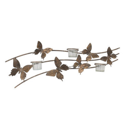 Minster Candle Holder - Metal - L8 X W24 X H67 Cm - image 1