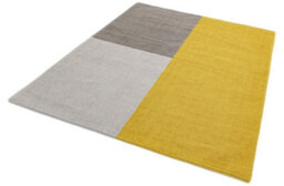 Mustard Geometric Handmade Luxurious Modern Wool Rug Easy To Clean Living Room And Bedroom-160Cm X 230Cm - thumbnail 5