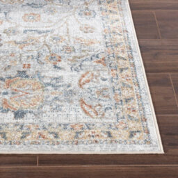 Livabliss Lillian-Washable Grey Yellow Blue Traditional Vintage Boho Living Dining Rug 140 X 200 Cm Easy Care, Non Shedding - thumbnail 5