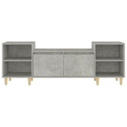 Berkfield Sturdy Tv Cabinet Concrete Grey 160X35X55 Cm Engineered Wood - thumbnail 6