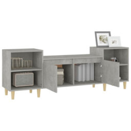 Berkfield Sturdy Tv Cabinet Concrete Grey 160X35X55 Cm Engineered Wood - thumbnail 5