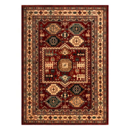 RugsX Wool Carpet Kashqai 4306 300 Oriental, Frame Terracotta / Beige  67X130 Cm - thumbnail 2