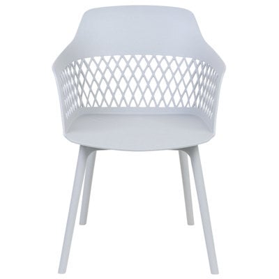 Beliani Set Of 2 Light Grey Dining Chairs With Ergonomic Backrest - image 1