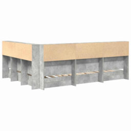 Berkfield With Headboard 2 Pcs Concrete Grey 160 X 200 Cm Engineered Wood - thumbnail 8