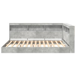 Berkfield With Headboard 2 Pcs Concrete Grey 160 X 200 Cm Engineered Wood - thumbnail 6