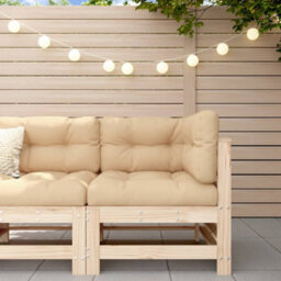 Berkfield Garden Corner Sofa Solid Wood Pine - thumbnail 1