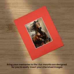 Ak Frames 20X16 Poppy Red Picture Mounts To Fit A4 Aperture Size - Mount Board Only (No Frame Included) - thumbnail 5