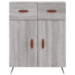 Berkfield Highboard Grey Sonoma 69.5X34X180 Cm Engineered Wood - thumbnail 8