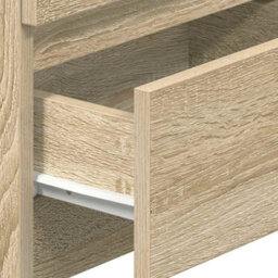 Berkfield Durable Bedside Cabinets 2 Pcs With 2 Drawers Sonoma Oak 40X33X60 Cm - thumbnail 9